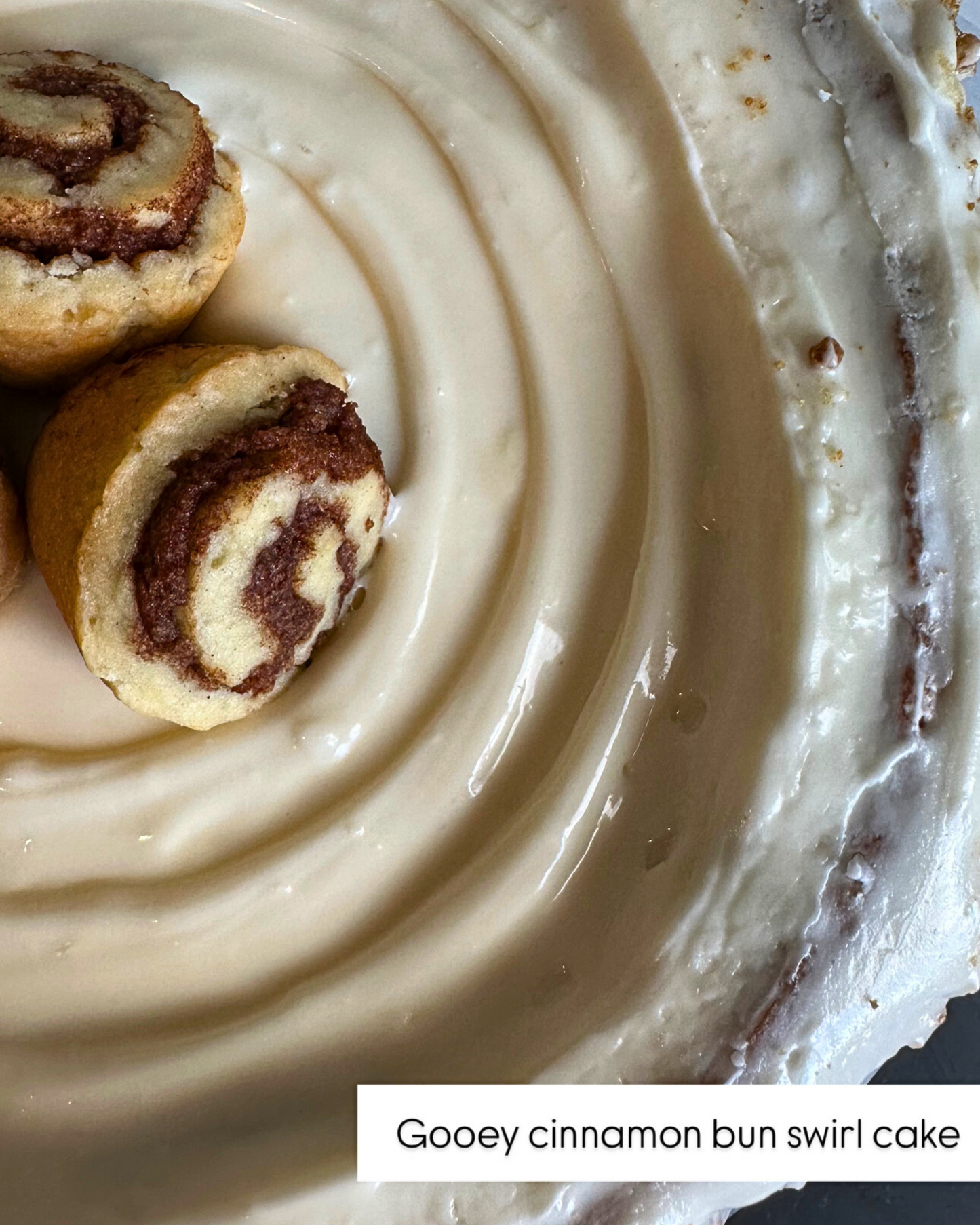 Cinnamon Bun Swirl Cake