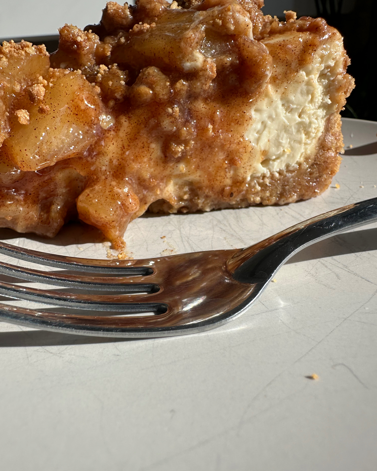 Caramel Apple Pie Cheesecake